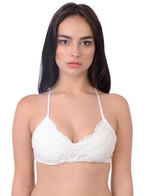 halter neck laced bralette bra - 16976709 - Very Small Image - 1