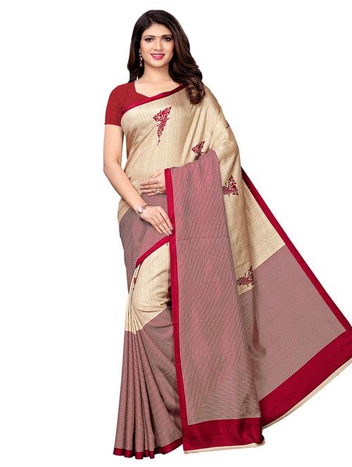conversational printed saree with blouse - 16976773 - Very Small Image - 1