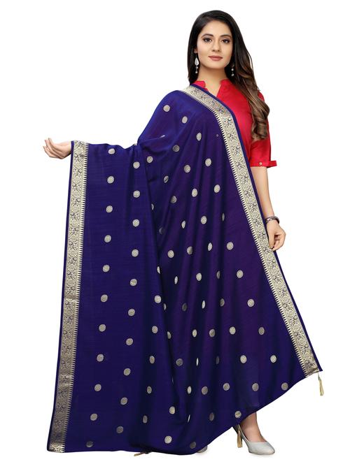 tassel detailed jacquard dupatta - 16977055 - Very Small Image - 1