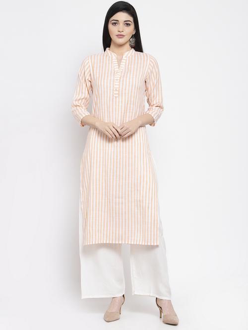 striped kurta palazzo set - 16977799 - Very Small Image - 1