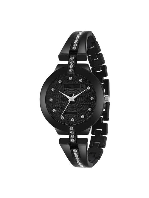 remarkable black dial diamond analog watch - 16977828 - Very Small Image - 1