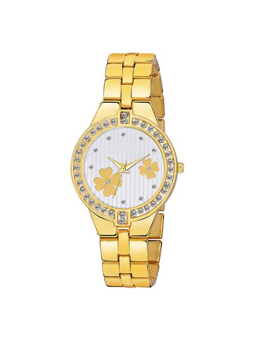 amazin gold dial flower analog watch - 16977837 - Very Small Image - 1