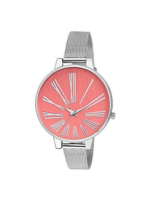 fascinating new style pink round dial metal strap watch for girl's & women's - 16977846 - Very Small Image - 1