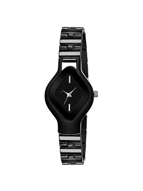 amazing tringle black dial & metal strap watch for girl's & women's - 16977879 - Very Small Image - 1