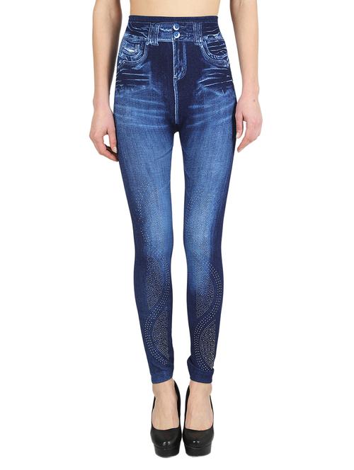 high rise stone washed jeggings - 16978406 - Very Small Image - 1