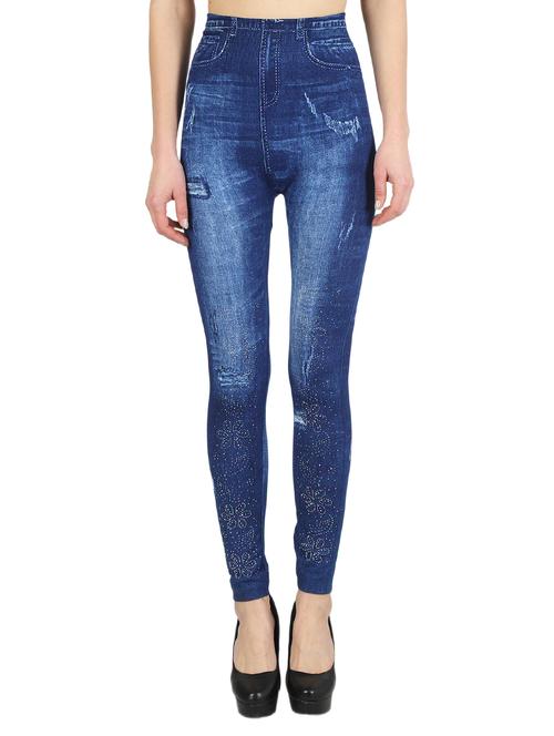 high rise stone washed jeggings - 16978408 - Very Small Image - 1