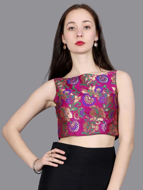 floral brocade blouse - 16978705 - Very Small Image - 1