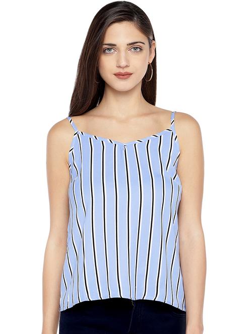 cami neck striped top - 16979016 - Very Small Image - 1