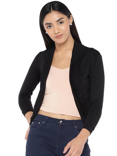 long sleeved solid shrug - 16979041 - Very Small Image - 1