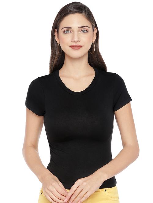 round neck solid tee - 16979048 - Very Small Image - 1