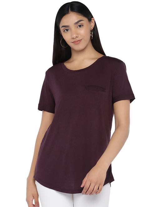 round neck solid tee - 16979052 - Very Small Image - 1