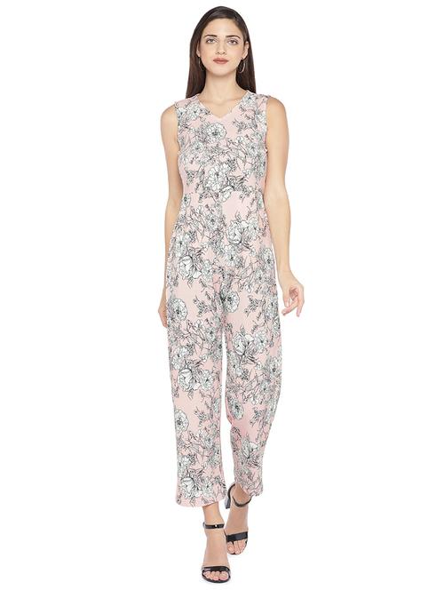 floral full leg jumpsuit - 16979137 - Very Small Image - 1