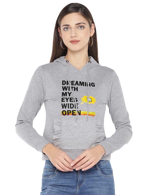 hooded neck quirky sweatshirt - 16979239 - Very Small Image - 1