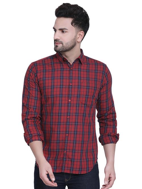 red checkered casual shirt - 16979329 - Very Small Image - 1