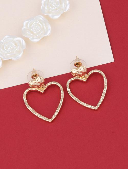gold metal studs earring - 16979445 - Very Small Image - 1