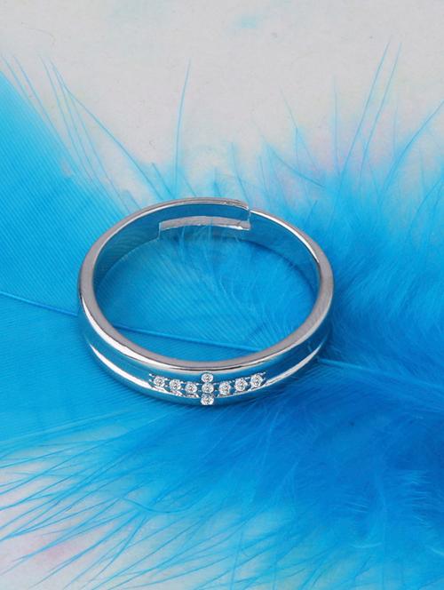 silver plated finger ring - 16979733 - Very Small Image - 1