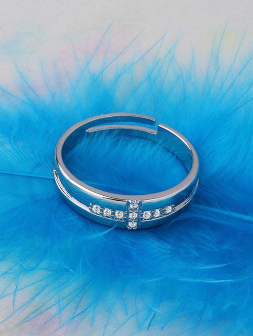 silver plated finger ring - 16979747 - Very Small Image - 1