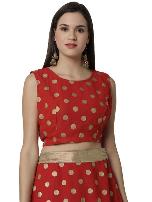 polka dot polyester printed blouse - 16979865 - Very Small Image - 1