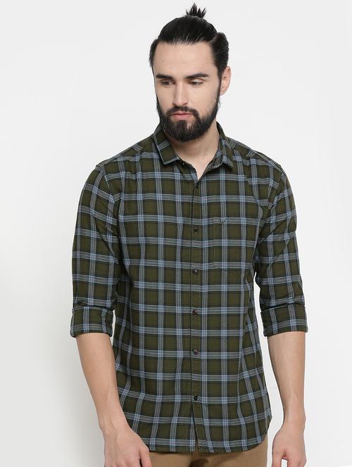 mens checks casual shirt - 16980178 - Very Small Image - 1
