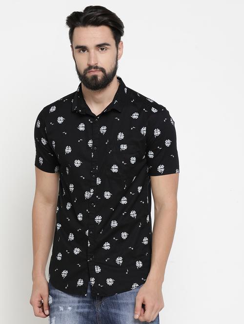 mens florals casual shirt - 16980209 - Very Small Image - 1