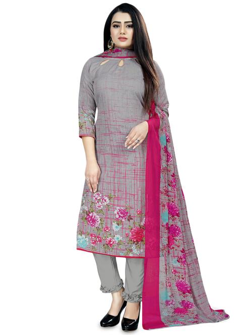 printed unstitched suit - 16981139 - Very Small Image - 1