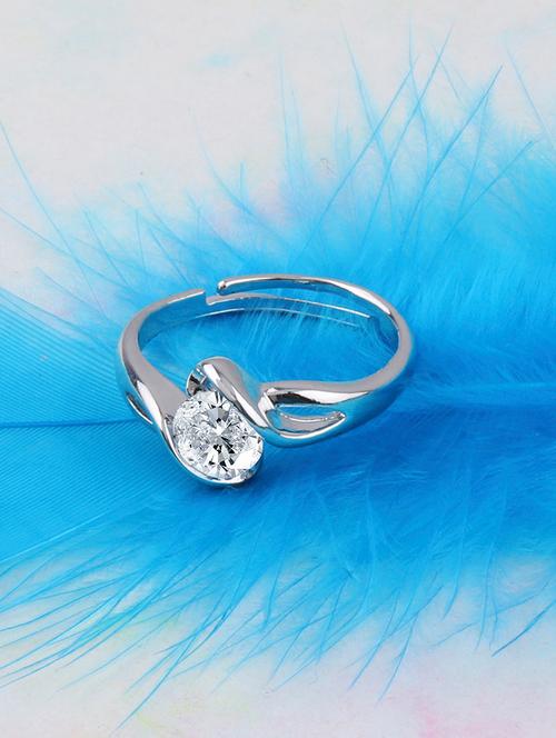 silver plated finger ring - 16981889 - Very Small Image - 1