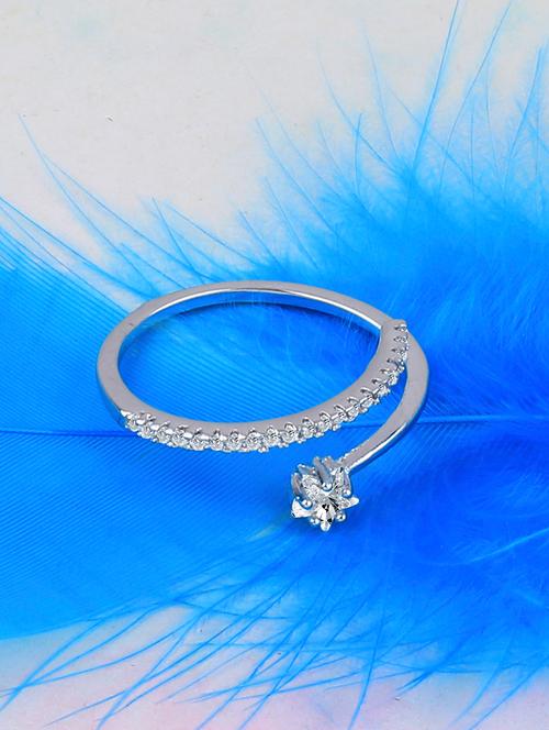 silver plated finger ring - 16981902 - Very Small Image - 1