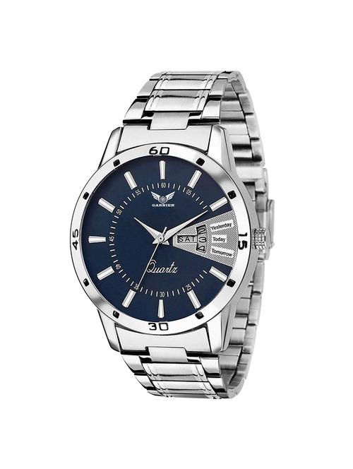 garnier designer blue dial day & date men's & boy's watch a826sm05 - 16983229 - Very Small Image - 1