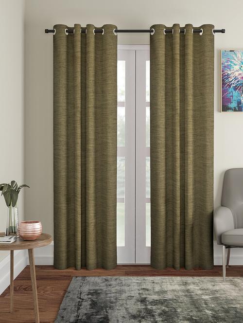 line blackout fabric long door curtain (set of 2) - 16983321 - Very Small Image - 1