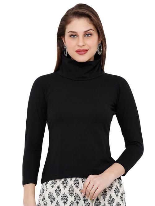 turtle neck solid top - 16983695 - Very Small Image - 1