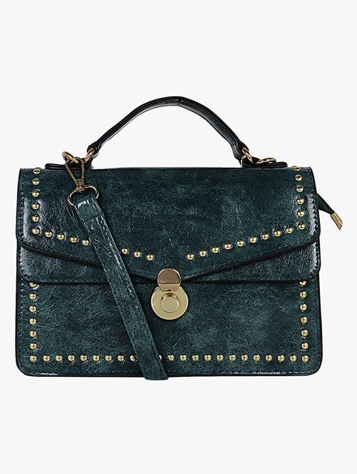green leatherette (pu) sling bag - 16984002 - Very Small Image - 1