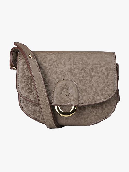grey leatherette (pu) sling bag - 16984028 - Very Small Image - 1
