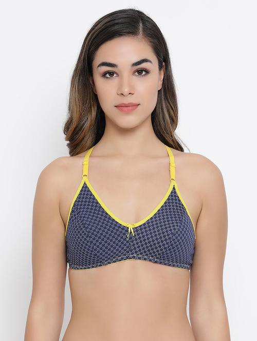contrast bind bow patch bra - 16985357 - Very Small Image - 1