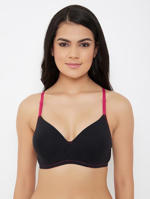 contrast strap t-shirt bra - 16985375 - Very Small Image - 1