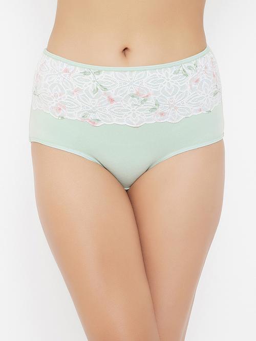 high rise lace panel hipster - 16985396 - Very Small Image - 1