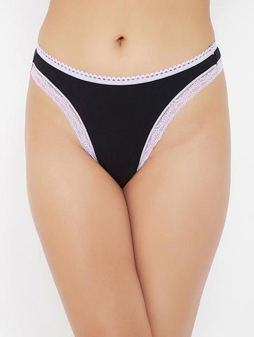 lace detail thongs panty - 16985404 - Very Small Image - 1
