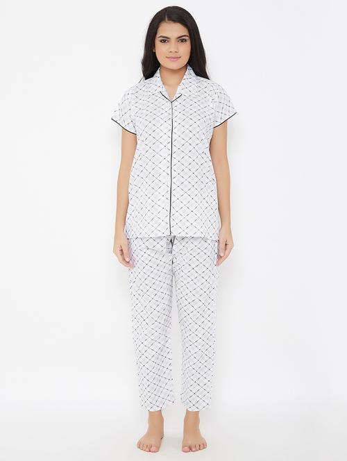 checkered shirt with pajama set - 16985411 - Very Small Image - 1