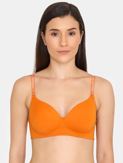 orange nylon tshirt bra - 16985717 - Very Small Image - 1