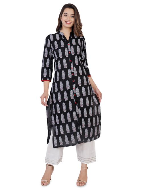 printed kurta palazzo set - 16986678 - Very Small Image - 1