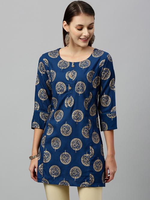 foil print straight kurti - 16987284 - Very Small Image - 1