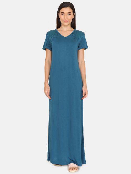 v neck maxi nighty - 16987757 - Very Small Image - 1
