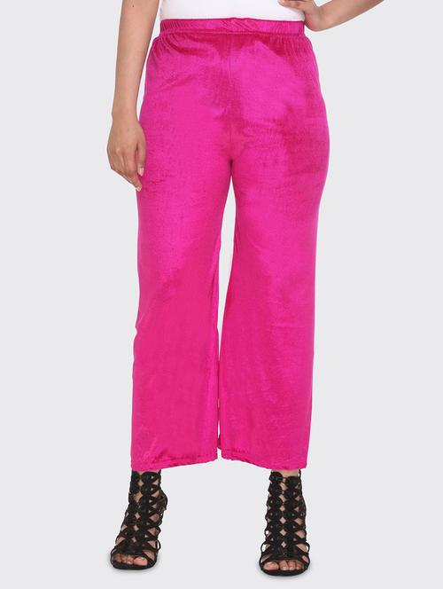 pink velvet palazzos - 16988034 - Very Small Image - 1