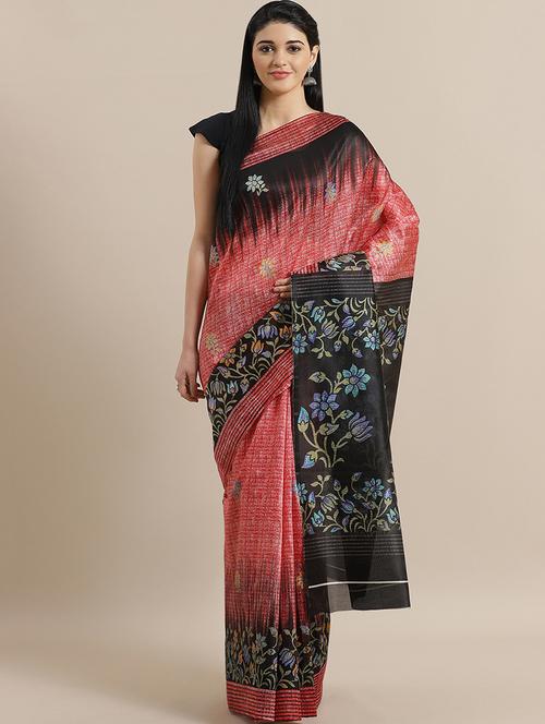 floral bhagalpuri saree with blouse - 16988410 - Very Small Image - 1