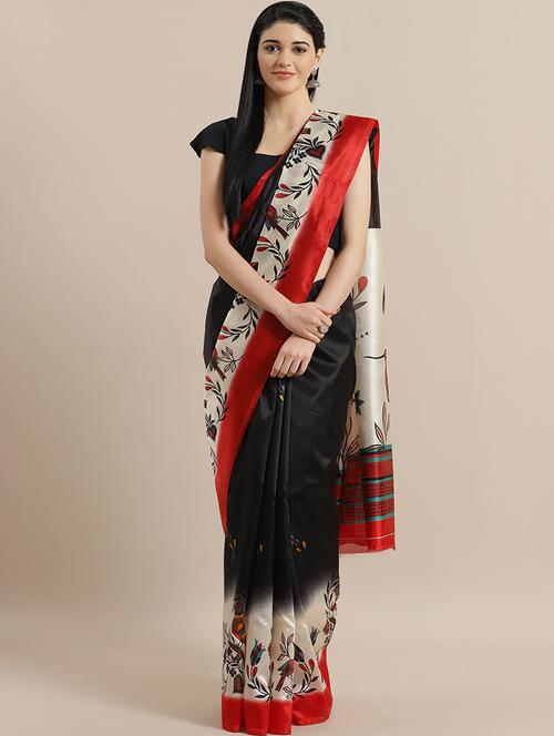 conversational bhagalpuri saree with blouse - 16988425 - Very Small Image - 1