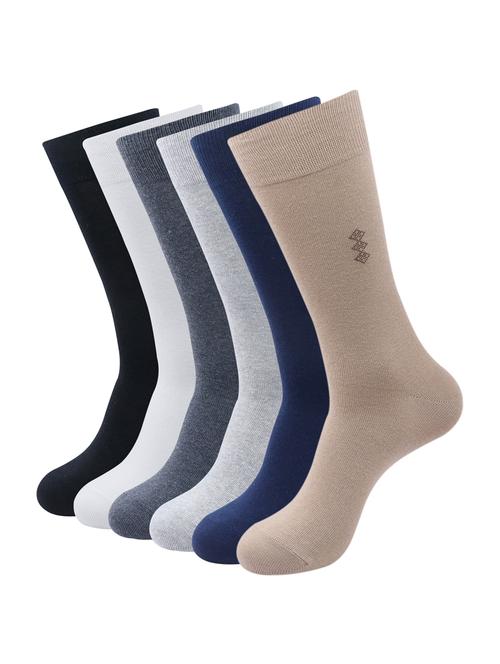 men pack of 6 solid above ankle length sock - 16989167 - Very Small Image - 1