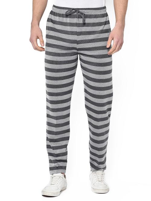 grey striped full length track pant - 16989189 - Very Small Image - 1