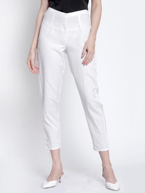 high rise solid cigarette trouser - 16989411 - Very Small Image - 1