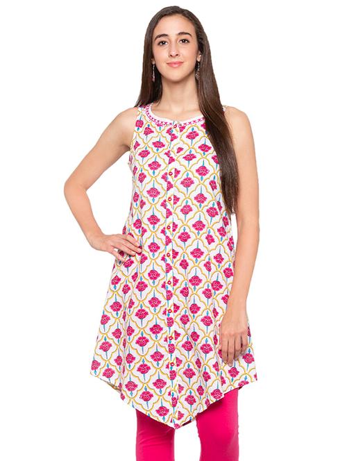 floral a-line kurta - 16989953 - Very Small Image - 1