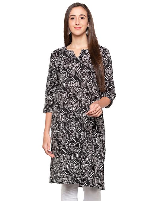 printed straight kurta - 16989961 - Very Small Image - 1