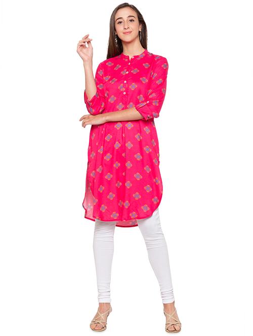 ikat print straight kurta - 16989971 - Very Small Image - 1